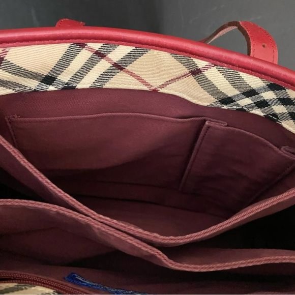 BURBERRY Nova Check Blue Label Handbag 👜 - Picture 14 of 15